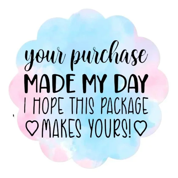 hope This Package Brightens Your Day Stickers Roll, Round Envelope Seal Stickers - Picture 1 of 2